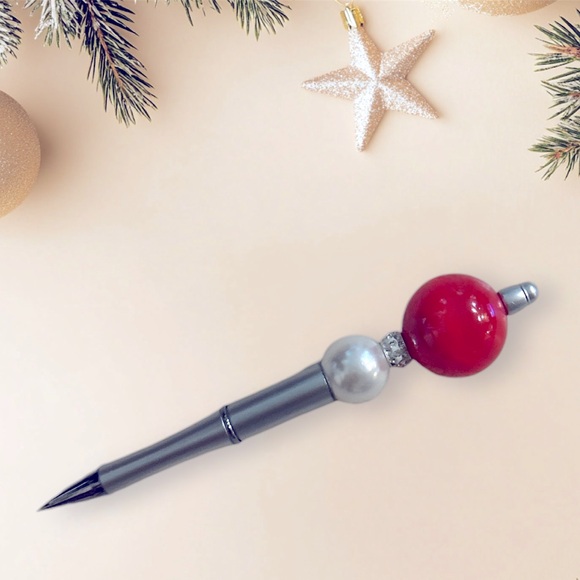 Handcrafted Beaded Ink Pen - Picture 2 of 4